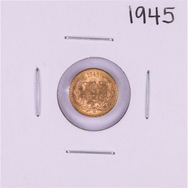 1945 Mexico Dos Pesos Gold Coin