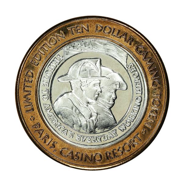 .999 Fine Silver Paris Las Vegas, Nevada $10 Limited Edition Gaming Token