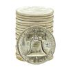 Image 2 : Roll of (20) Brilliant Uncirculated 1962-D Franklin Half Dollar Coins