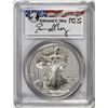 Image 1 : 1997-P $1 Proof American Silver Eagle Coin PCGS PR69DCAM Edmund Moy Signature