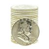 Image 1 : Roll of (20) Brilliant Uncirculated 1962 Franklin Half Dollar Coins