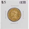 Image 1 : 1838 $5 Classic Head Half Eagle Gold Coin
