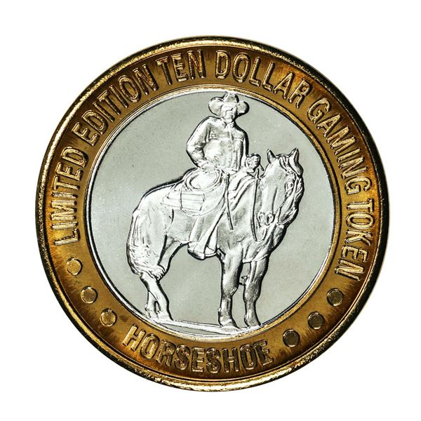 .999 Silver Binion's Horseshoe Las Vegas, NV $10 Casino Limited Edition Gaming Token