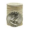 Image 1 : Roll of (20) Brilliant Uncirculated 1957 Franklin Half Dollar Coins
