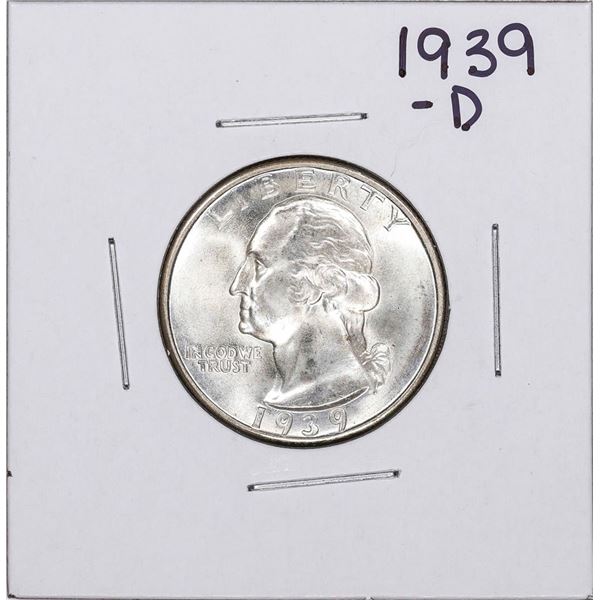 1939-D Washington Quarter Coin