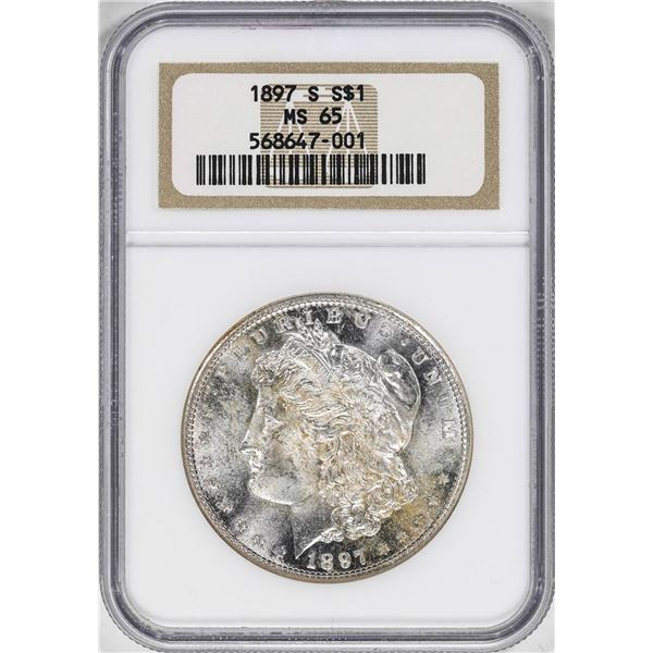 1897-S $1 Morgan Silver Dollar Coin NGC MS65
