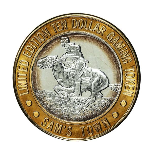 .999 Fine Silver Sam's Town Casino Las Vegas $10 Limited Edition Gaming Token