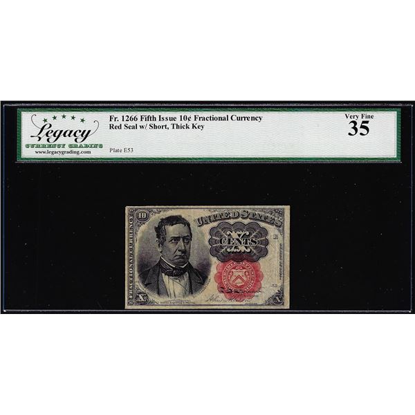 1874 Fifth Issue Ten Cents Fractional Currency Note Fr.1266 Legacy Very Fine 35