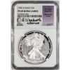 Image 1 : 1992-S $1 Proof American Silver Eagle Coin NGC PF69 Ultra Cameo E. Jones Signature