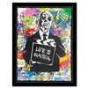 Image 1 : Mr. Brainwash "Hitchcock" Original Mixed Media on Paper