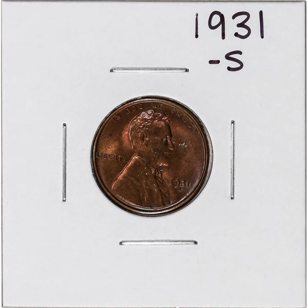 1931-S Lincoln Wheat Cent Coin