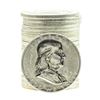 Image 1 : Roll of (20) 1954-D Brilliant Uncirculated Franklin Half Dollar Coins