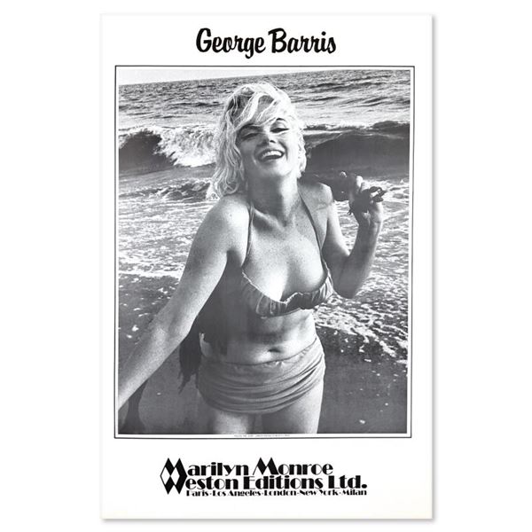 George Barris (1922-2016) "Feelin' The Surf, Santa Monica Beach 1962" Poster On Paper