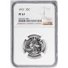 Image 1 : 1951 Proof Washington Quarter Coin NGC PF67