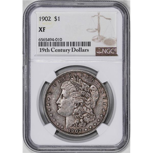 1902 $1 Morgan Silver Dollar Coin NGC XF