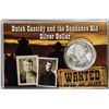 Image 1 : 1896 $1 Morgan Silver Dollar Coin with Butch Cassidy and the Sundance Kid