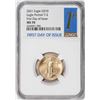 Image 1 : 2021 Type 2 $10 American Gold Eagle Coin NGC MS70 First Day of Issue