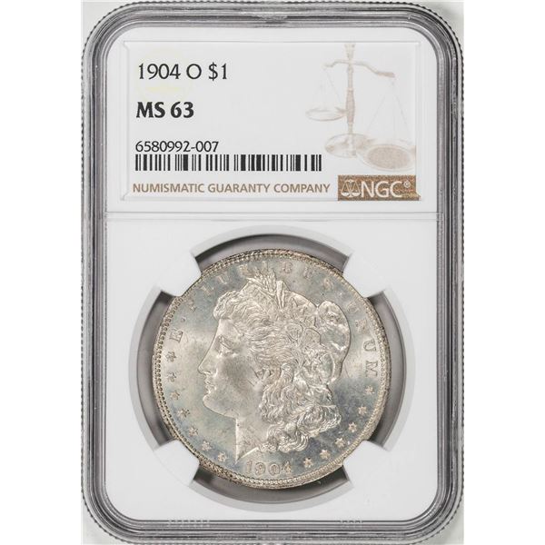 1904-O $1 Morgan Silver Dollar Coin NGC MS63