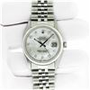 Image 3 : Rolex Men's Stainless Mother Of Pearl Diamond Datejust Wristwatch