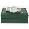 Image 8 : Rolex Men's Stainless Steel Ice Blue Diamond Datejust Wristwatch