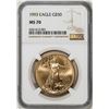 Image 1 : 1993 $50 American Gold Eagle Coin NGC MS70