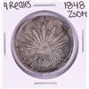 Image 1 : 1848 ZsOM Mexico 4 Reales Silver Coin