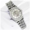 Image 3 : Rolex Men's Stainless Steel Tuxedo Index Datejust Wristwatch