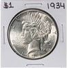 Image 1 : 1934 $1 Peace Silver Dollar Coin