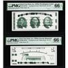 Image 1 : Set of Giori Test Note Washington & Lincoln Memorial PMG Gem Uncirculated 66EPQ