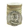 Image 1 : Roll of (20) Brilliant Uncirculated 1956 Franklin Half Dollar Coins