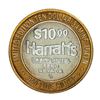 Image 2 : .999 Silver Harrahs Reno, Nevada $10 Casino Limited Edition Gaming Token