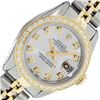 Image 1 : Rolex Ladies Two Tone Silver Diamond Datejust Wristwatch