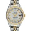 Image 2 : Rolex Ladies Two Tone Silver Diamond Datejust Wristwatch