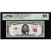 Image 1 : 1953B $5 Legal Tender Note Fr.1534 PMG Gem Uncirculated 66EPQ