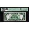 Image 2 : 1934A $5 North Africa WWII Silver Certificate Note Fr.2307 PMG Gem Uncirculated 66EPQ