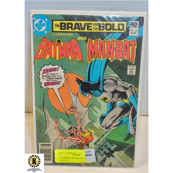 DC COMICS THE BRAVE AND THE BOLD #165