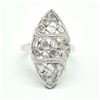 Image 1 : S185-69 SILVER DIAMOND (0.75CT) RING