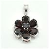 Image 1 : S185-78 SILVER GARNET (5.4CT) PENDANT