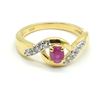 Image 1 : S185-56  RUBY WHITE TOPAZ(0.45CT) RING