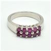 Image 1 : S185-68 SILVER RUBY (0.9CT) RING