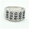 Image 1 : S185-64 SILVER BLUE SAPPHIRE(1.35CT) RING