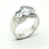 Image 1 : S185-54 SILVER BLUE TOPAZ(1.9CT) RING