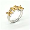 Image 1 : S185-55 SILVER ORANGE SAPPHIRE(2.25CT) RING
