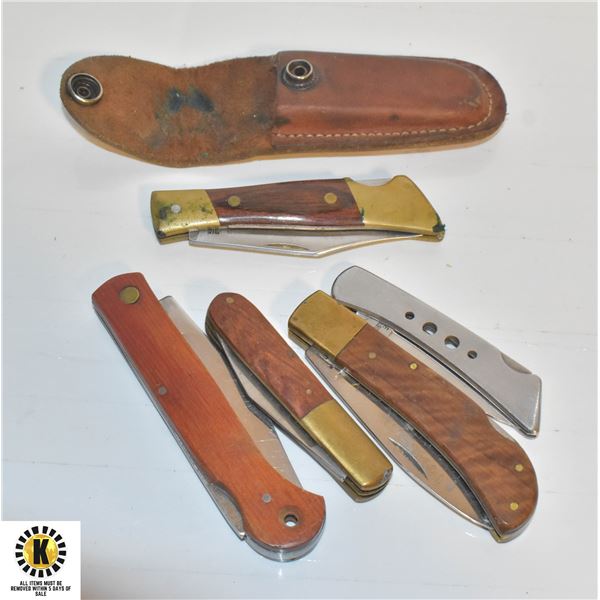 LOT OF ESTATE KNIVES - PART OF LARGE COLLECTION