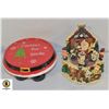 Image 1 : COOKIES FOR SANTA PLATE WITH MOVING SANTA