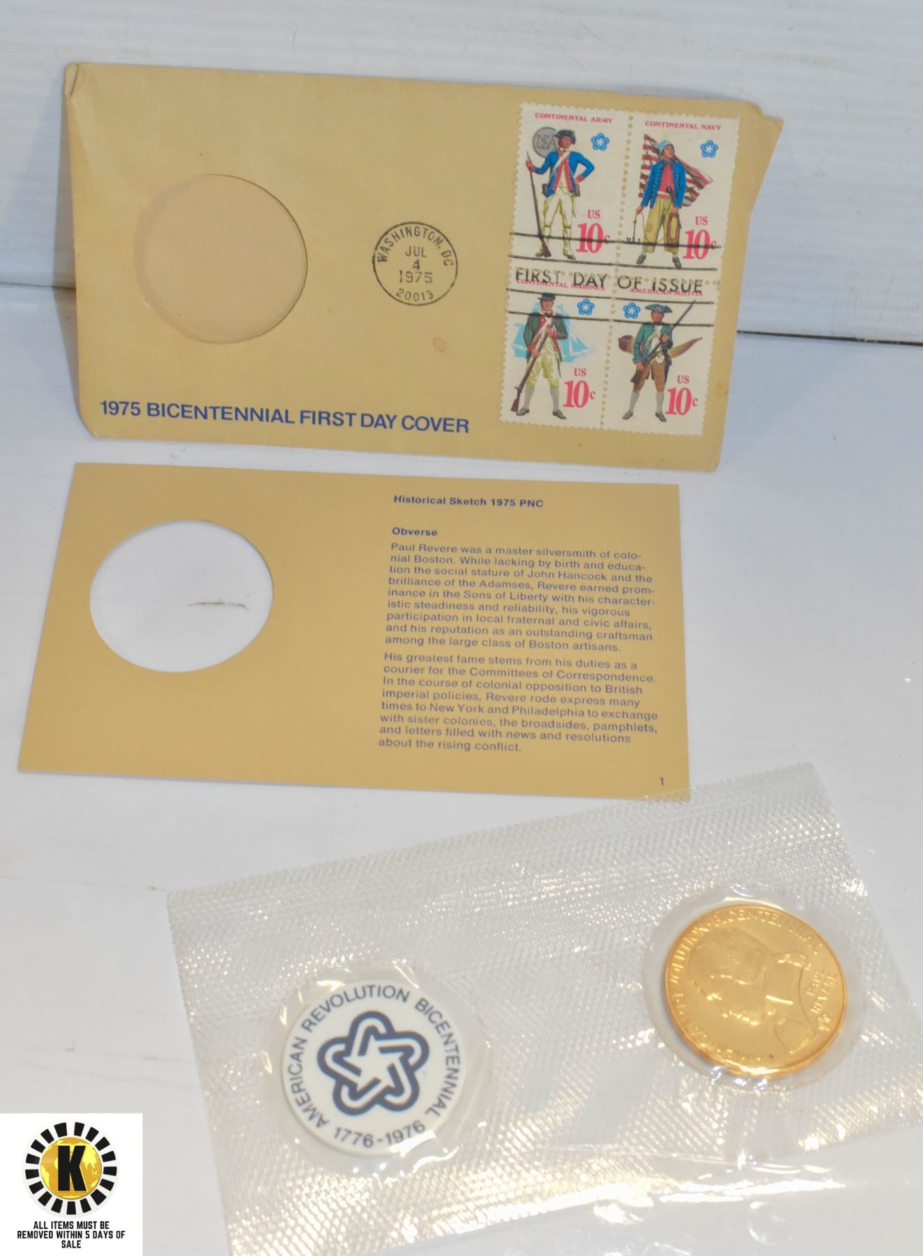 Commemorative 1975 Bicentennial First Commemorative 1975 Bicentennial First