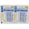 Image 1 : 2 NEW SEALED ALKALINE BUTTON VARIOUS BATTERY PACKS