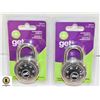 Image 1 : 2 NEW SEALED HEAVY DUTY COMBINATION PAD LOCKS