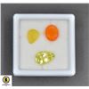 Image 1 : #560-NATURAL CAMELIAN 3.67CT,OPAL 1.60CT,QZ  3.70C