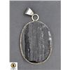 Image 1 : #389-NATURAL BLACK TOURMALINE (RAW) PENDANT